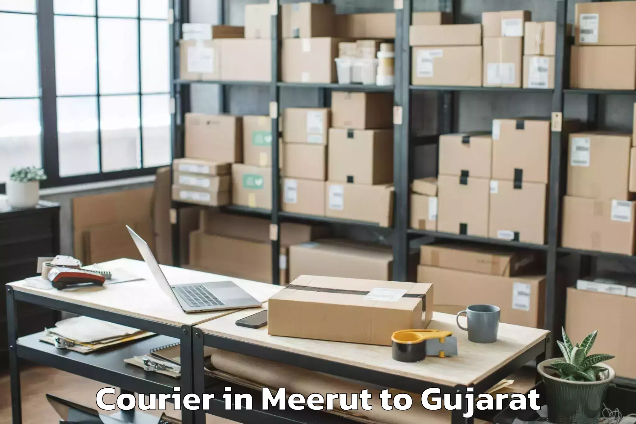 Trusted Meerut to Bansda Courier